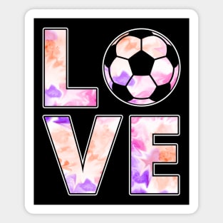 Cool Soccer Girl "Love Soccer" Women and Girls Magnet